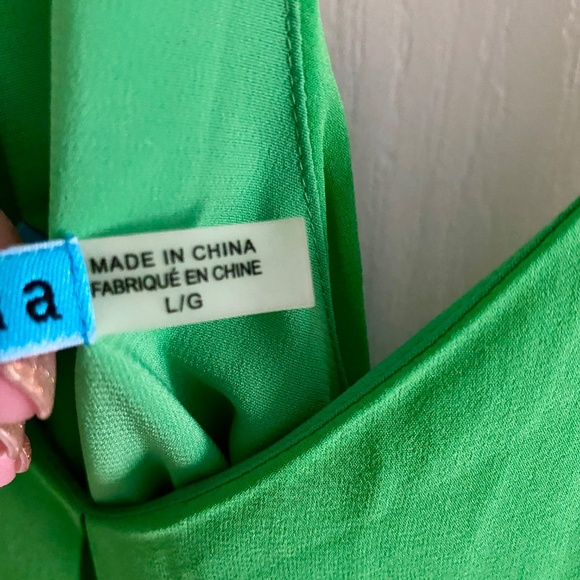 NWT ALICE + OLIVIA Silk Tank Bubble Hem - Picture 4 of 9